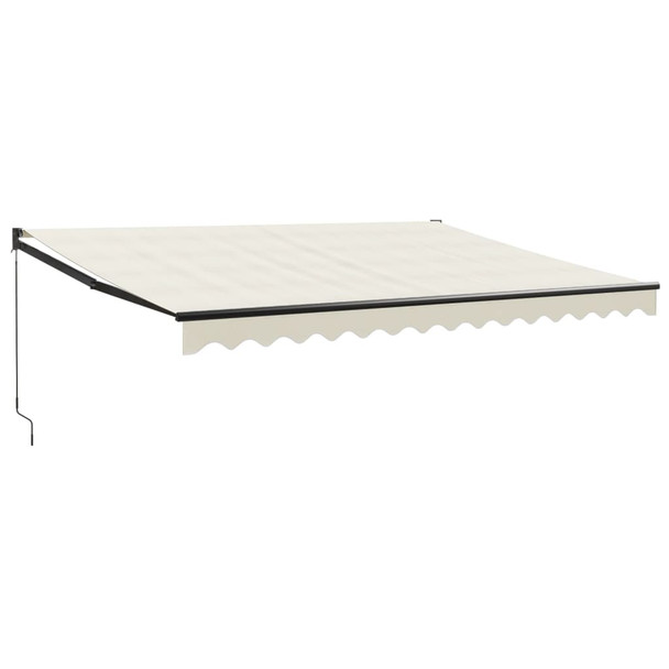 Tenda na uvlačenje krem 4,5 x 3 m od tkanine i aluminija 3154454