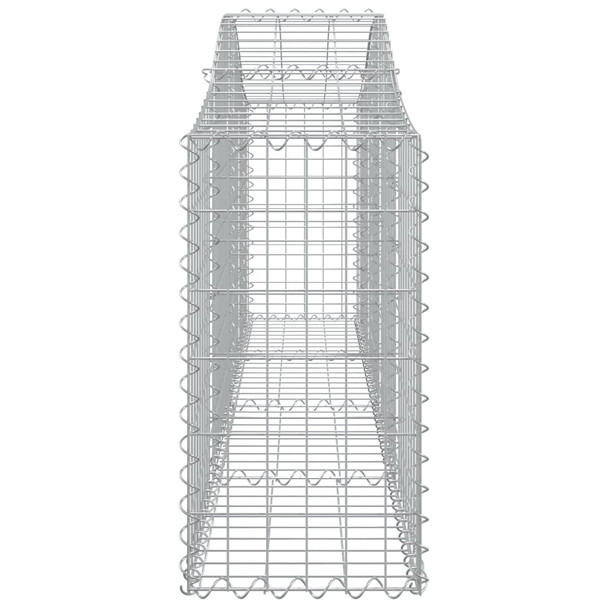 Lučne gabionske košare 15 kom 200x30x60/80 cm pocinčano željez 3145401