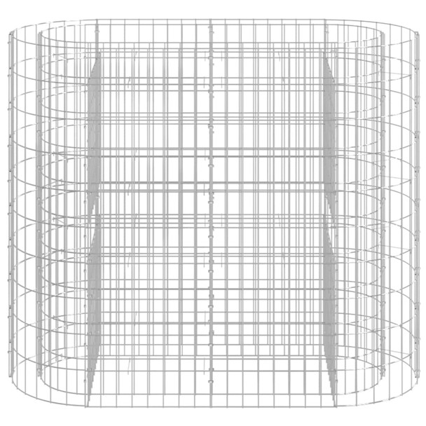 Gabionska povišena gredica od pocinčanog željeza 120x50x100 cm 152032