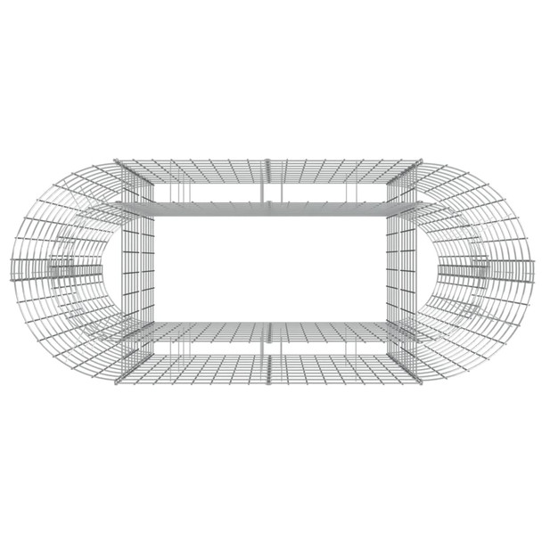 Gabionska povišena gredica od pocinčanog željeza 120x50x100 cm 152032