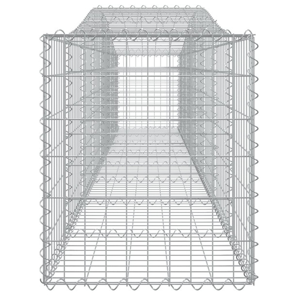 Lučne gabionske košare 6 kom 400x50x60/80 cm pocinčano željezo 3145934