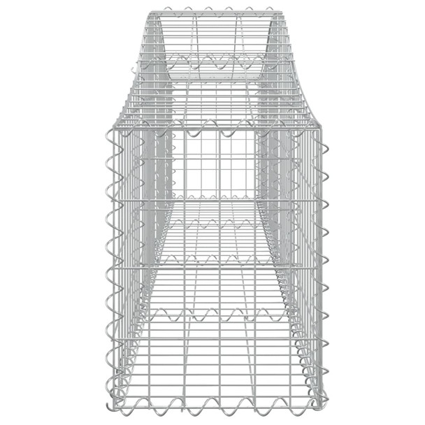 Lučne gabionske košare 7 kom 200x30x40/60 cm pocinčano željezo 3145372