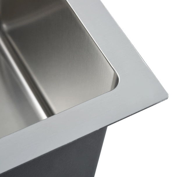Ručno rađeni kuhinjski sudoper od nehrđajućeg čelika 51502