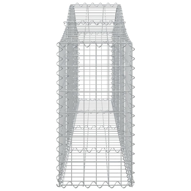 Lučne gabionske košare 14 kom 200x30x60/80 cm pocinčano željezo 3145400