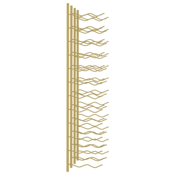 Zidni stalak za vino za 24 boce 2 kom zlatni željezni 340886