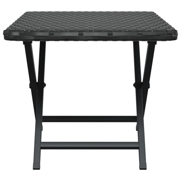 Sklopivi stol crni 45 x 35 x 32 cm od poliratana 362251