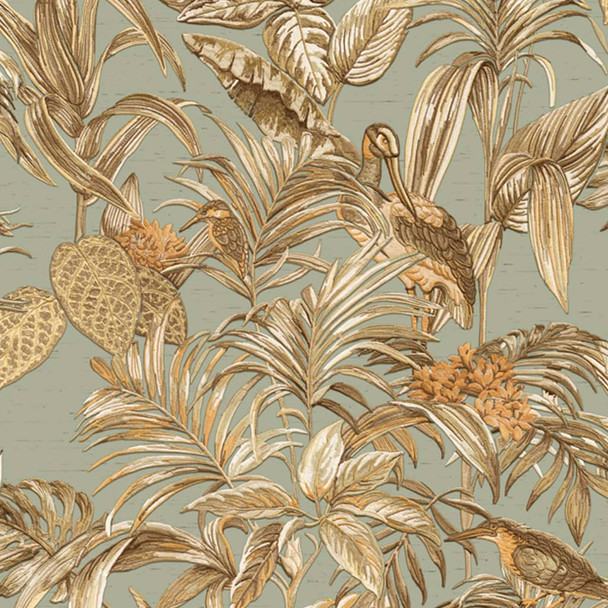 DUTCH WALLCOVERINGS zidna tapeta Bird-of-Paradise plava 430615