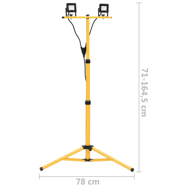 LED reflektor sa stativom 2 x 10 W hladni bijeli 149658