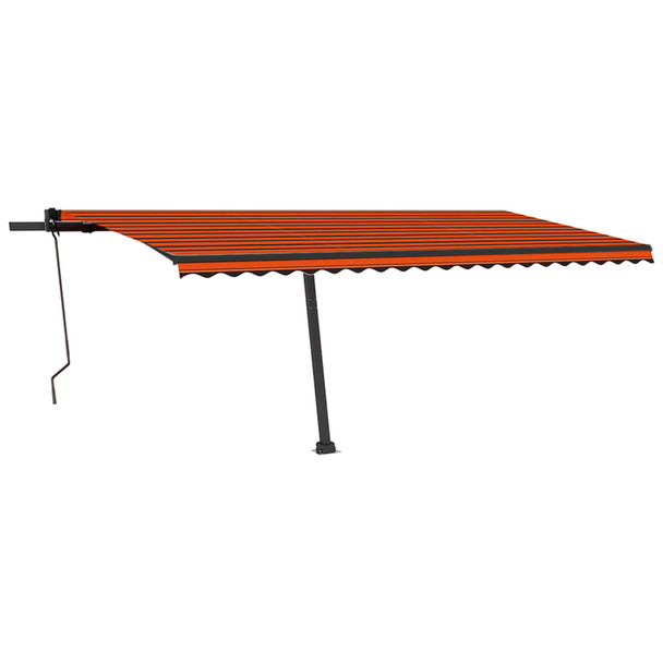 Automatska tenda sa senzorom LED 500 x 350 cm narančasto-smeđa 3069875