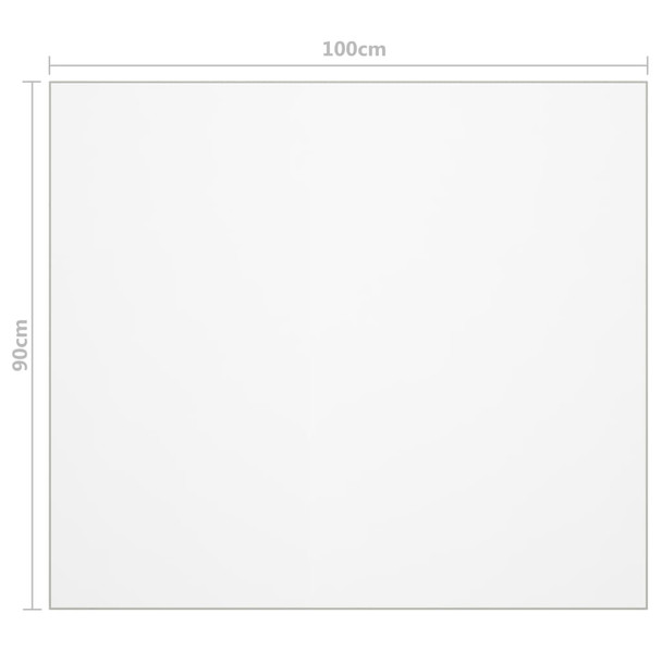 Zaštita za stol prozirna 100 x 90 cm 2 mm PVC 288259