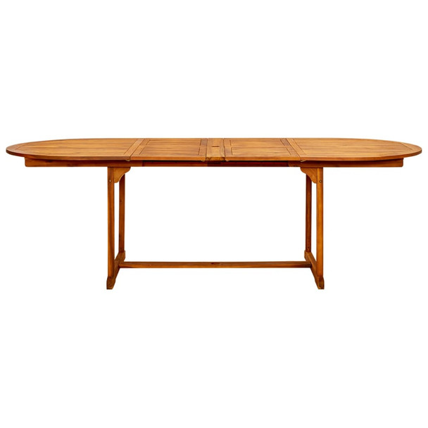 Vrtni blagovaonski stol (160 - 240)x100x75 cm od drva bagrema 316565