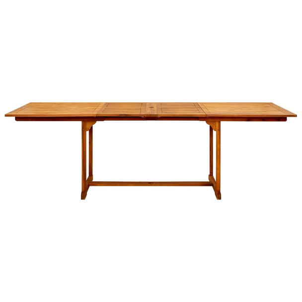 Vrtni blagovaonski stol (160 - 240)x100x75 cm od drva bagrema 316566