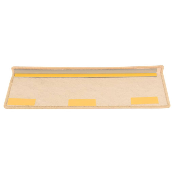 Samoljepljivi otirači za stepenice 15 kom 65x21x4 cm svjetlobež 326892