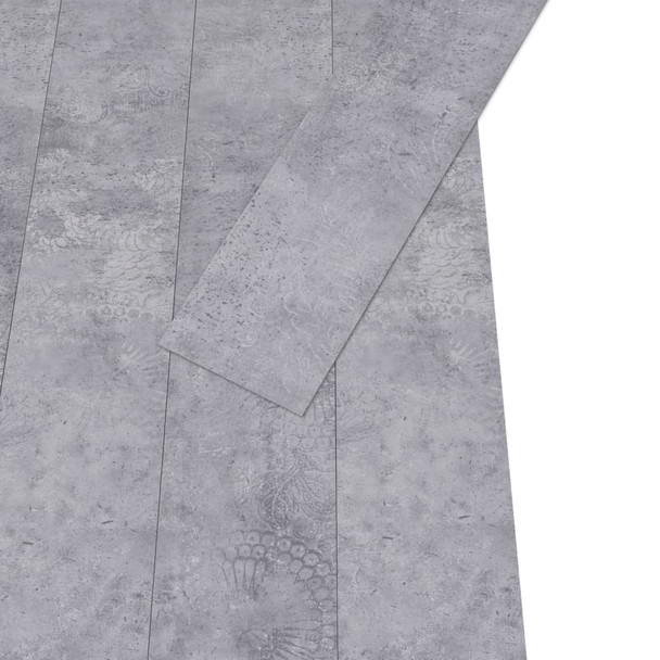 Samoljepljive podne obloge PVC 5,21 m² 2 mm siva boja cementa 330185