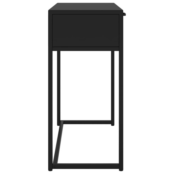 Konzolni stol crni 72 x 35 x 75 cm čelični 335889