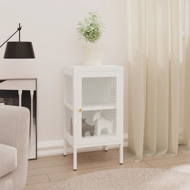 Komoda 38 x 35 x 70 cm od metala i stakla 336062