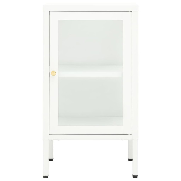 Komoda 38 x 35 x 70 cm od metala i stakla 336062