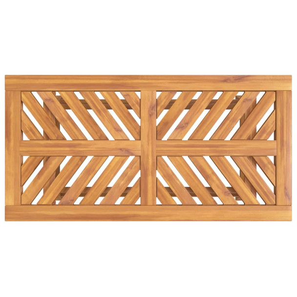 Stolić za kavu 100 x 50 x 45 cm od masivnog drva bagrema 362233