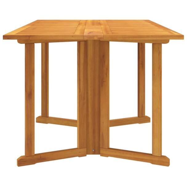 Sklopivi vrtni stol s leptir-nogama 150x90x75 cm od tikovine 362751