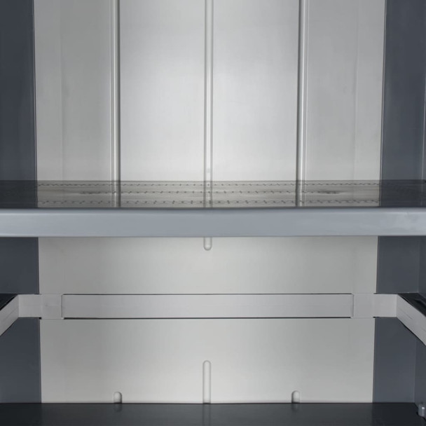 Vrtni ormarić za pohranu sivi 65 x 45 x 172 cm PP ratan 364063
