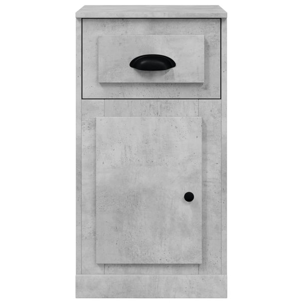Bočni ormarić s ladicom siva boja betona 40 x 50 x 75 cm drveni 816484
