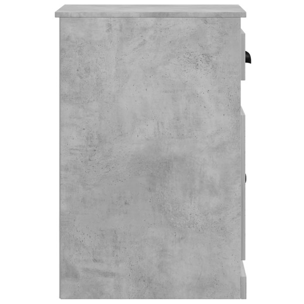 Bočni ormarić s ladicom siva boja betona 40 x 50 x 75 cm drveni 816484