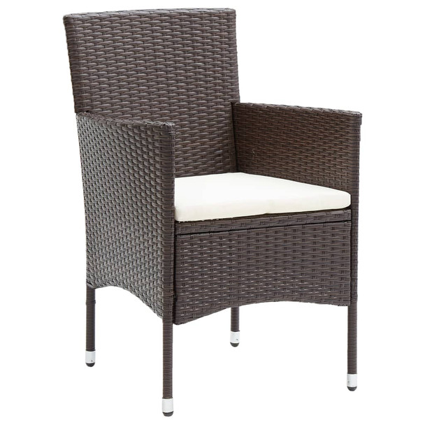 3-dijelni vrtni blagovaonski set smeđi 3072448