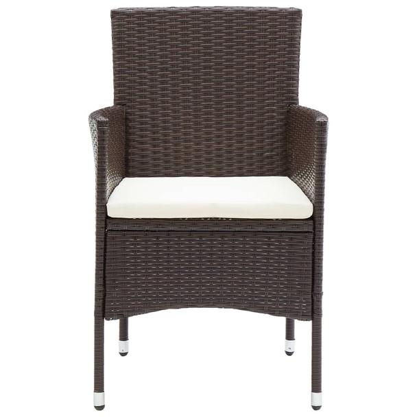 3-dijelni vrtni blagovaonski set smeđi 3072448