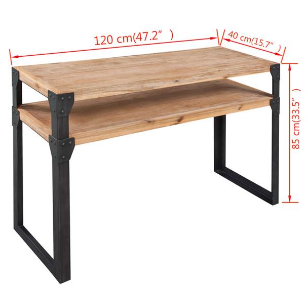 Konzolni stol od Masivnog Drveta Bagrema 120x40x85 cm 243915