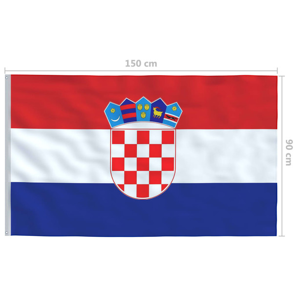 Hrvatska zastava 90 x 150 cm 146051