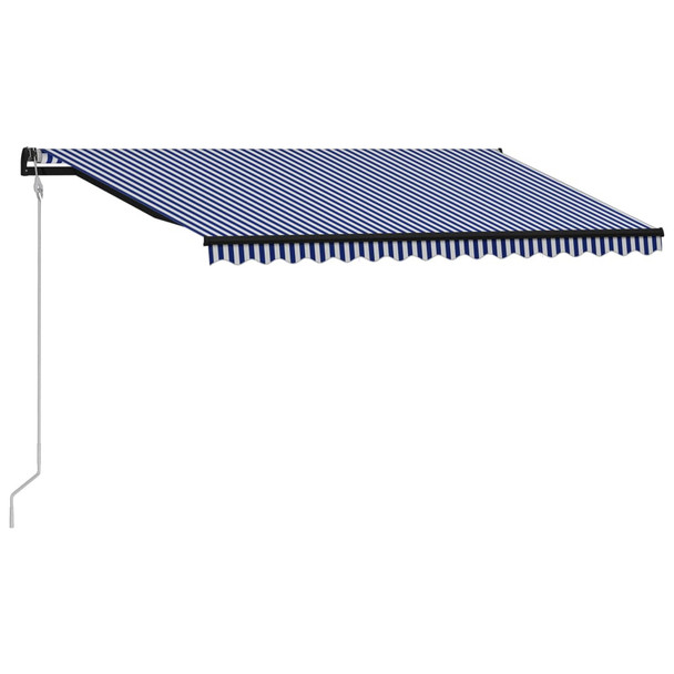 Tenda na automatsko uvlačenje 450 x 300 cm plavo-bijela 3055266