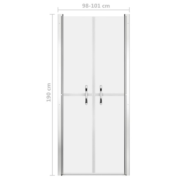 Vrata za tuš-kabinu matirana ESG 101 x 190 cm 148798