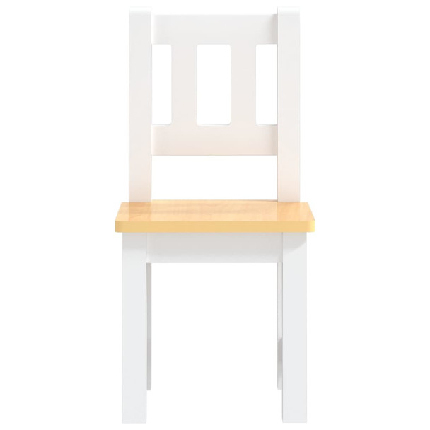 3-dijelni set dječjeg stola i stolica bijeli i bež MDF 10410