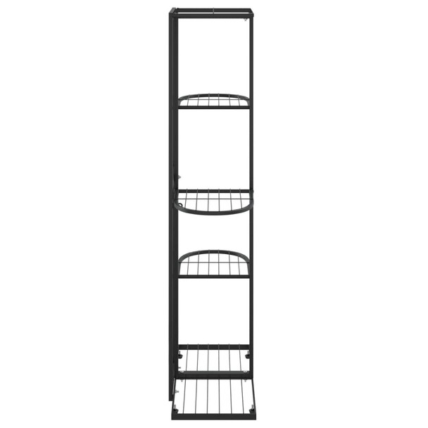 Stalak za cvijeće s 5 razina 43 x 22 x 98 cm crni metalni 336110