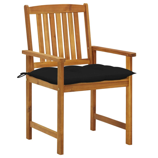 Vrtne stolice s jastucima 8 kom od masivnog drva bagrema 3078200