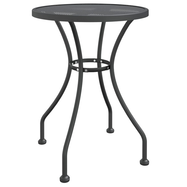 Vrtni stol od ekspandirane metalne mreže Ø 60 x 72 cm antracit 317342