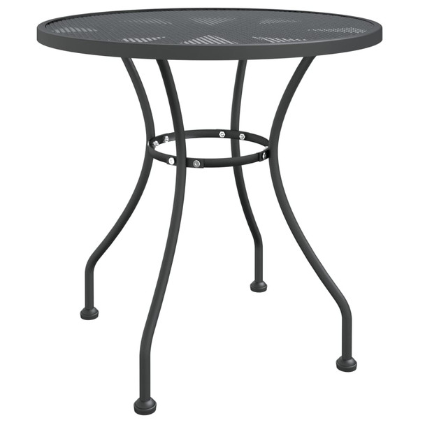 Vrtni stol od ekspandirane metalne mreže Ø 80 x 72 cm antracit 317343