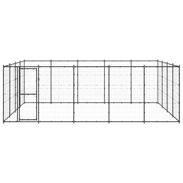 Vanjski kavez za pse čelični 24,2 m² 3082314
