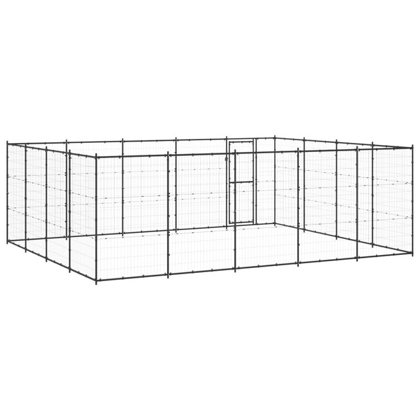 Vanjski kavez za pse čelični 24,2 m² 3082314