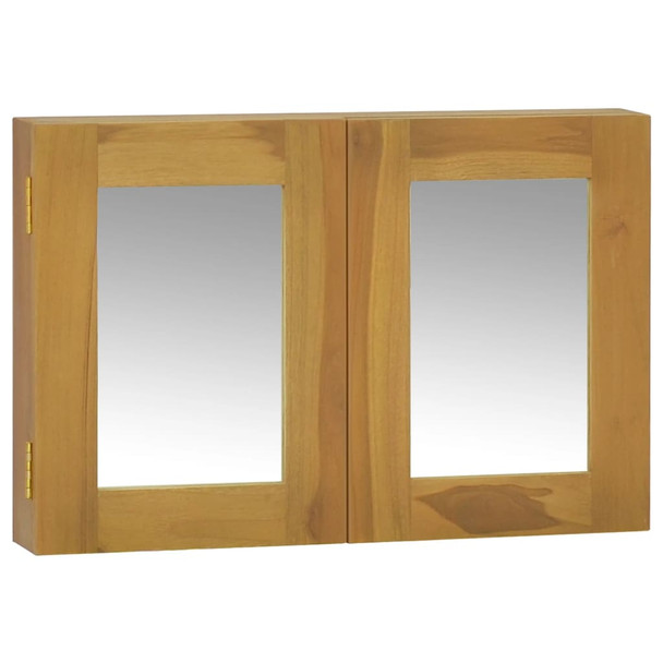 Ormarić s ogledalom 60 x 10 x 40 cm od masivne tikovine 338242