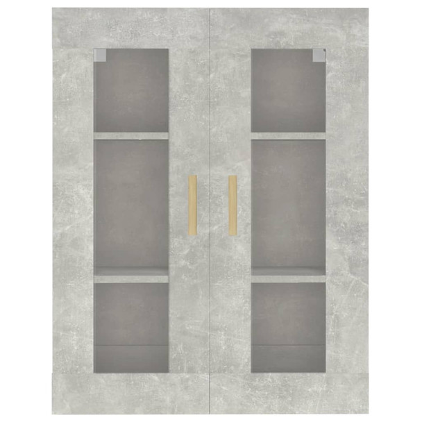 Viseći zidni ormarić siva boja betona 69,5 x 34 x 90 cm 812280