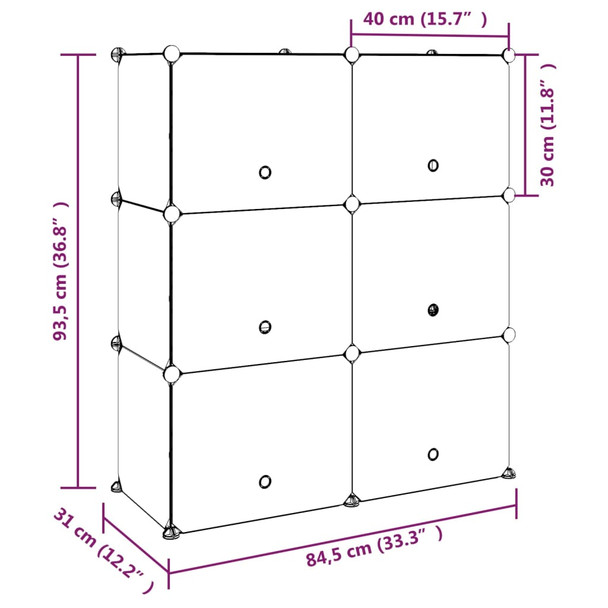 Stalak za cipele crni 84,5 x 31 x 93,5 cm PP 340566