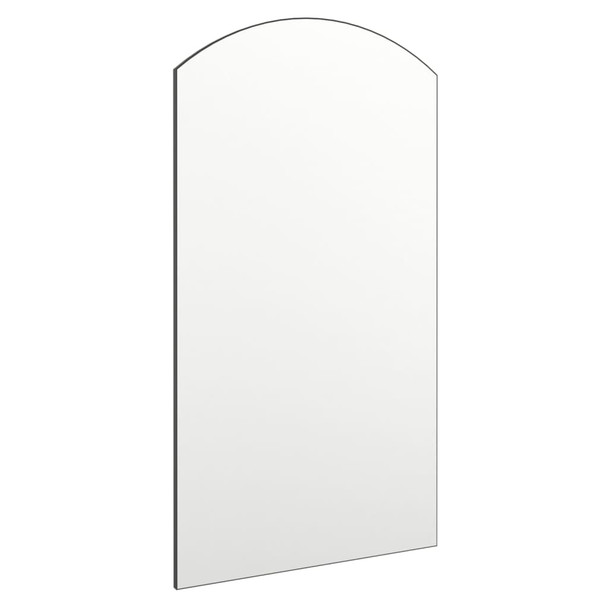 Ogledalo s LED svjetlima 90 x 45 cm stakleno u obliku luka 3102978