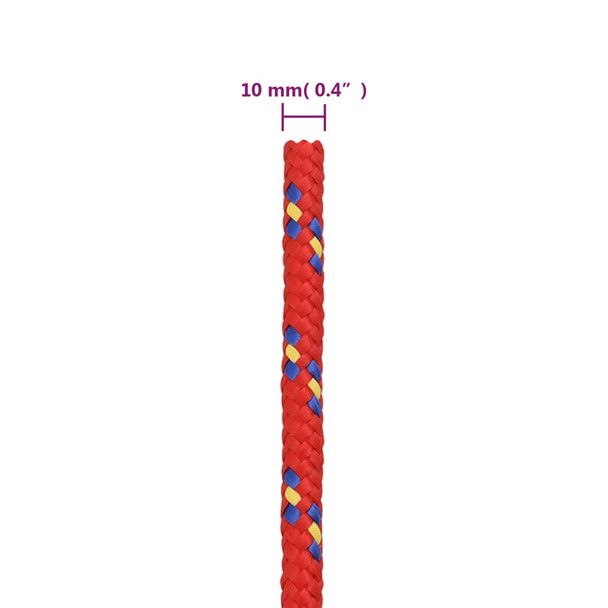 Brodski konop crveni 10 mm 25 m od polipropilena 152400