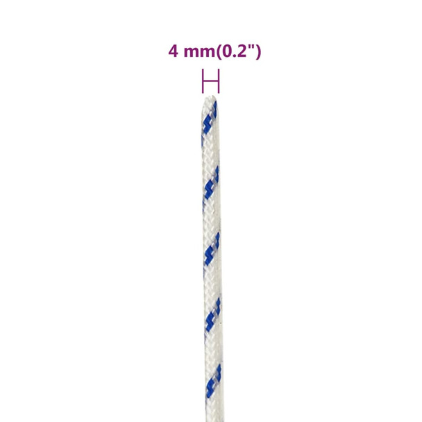 Brodski konop bijeli 4 mm 25 m od polipropilena 152274