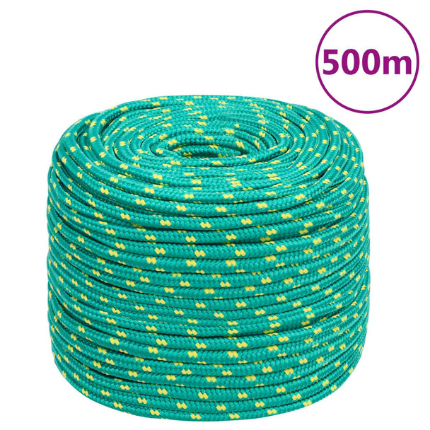 Brodski konop zeleni 8 mm 500 m od polipropilena 152717