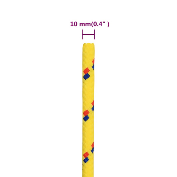 Brodski konop crveni 10 mm 500 m od polipropilena 152616