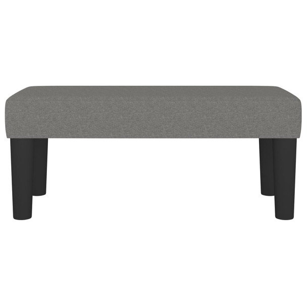Klupa tamnosiva 70 x 30 x 30 cm od tkanine 346617