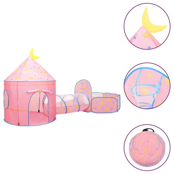 Dječji šator za igru ružičasti 301 x 120 x 128 cm 93677
