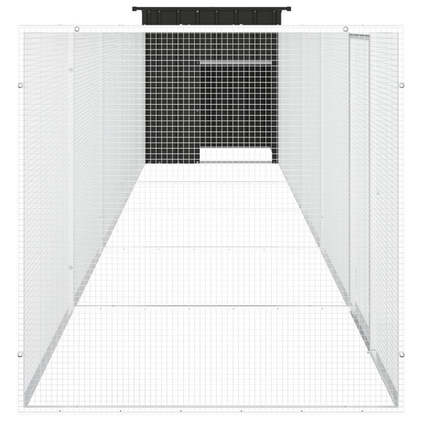 Kavez za kokoši antracit 600x91x100 cm pocinčani čelik 3106455